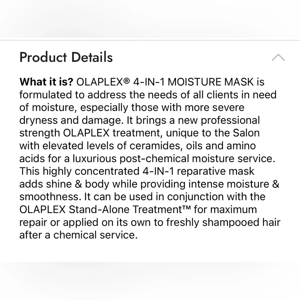 🔥hot Deal🔥OLAPLEX 4 in 1 JUMBO Mositure Mask NEW